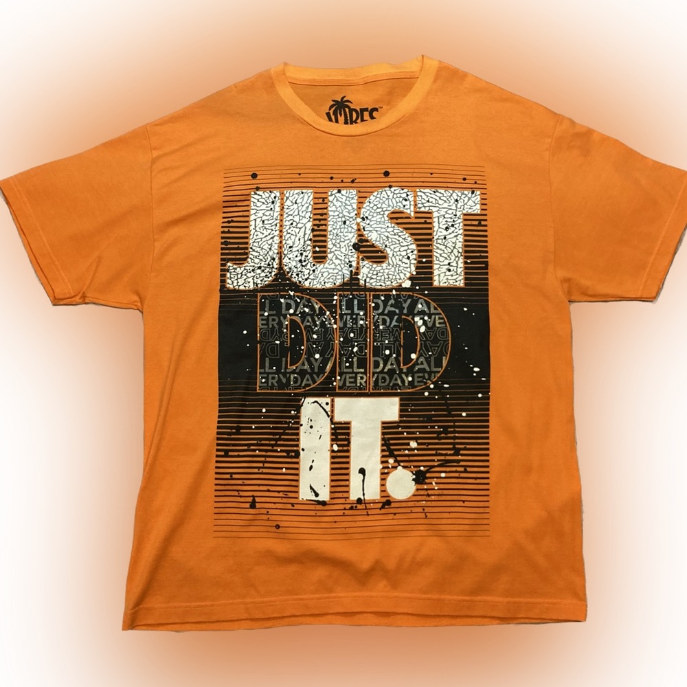 Men's T-Shirt, 3XL, "JUST DID IT", Like NEW